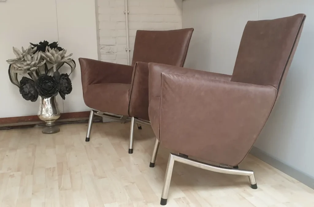 Foxxy vintage brown – Label, herstoffering door Holland Design Label Breda