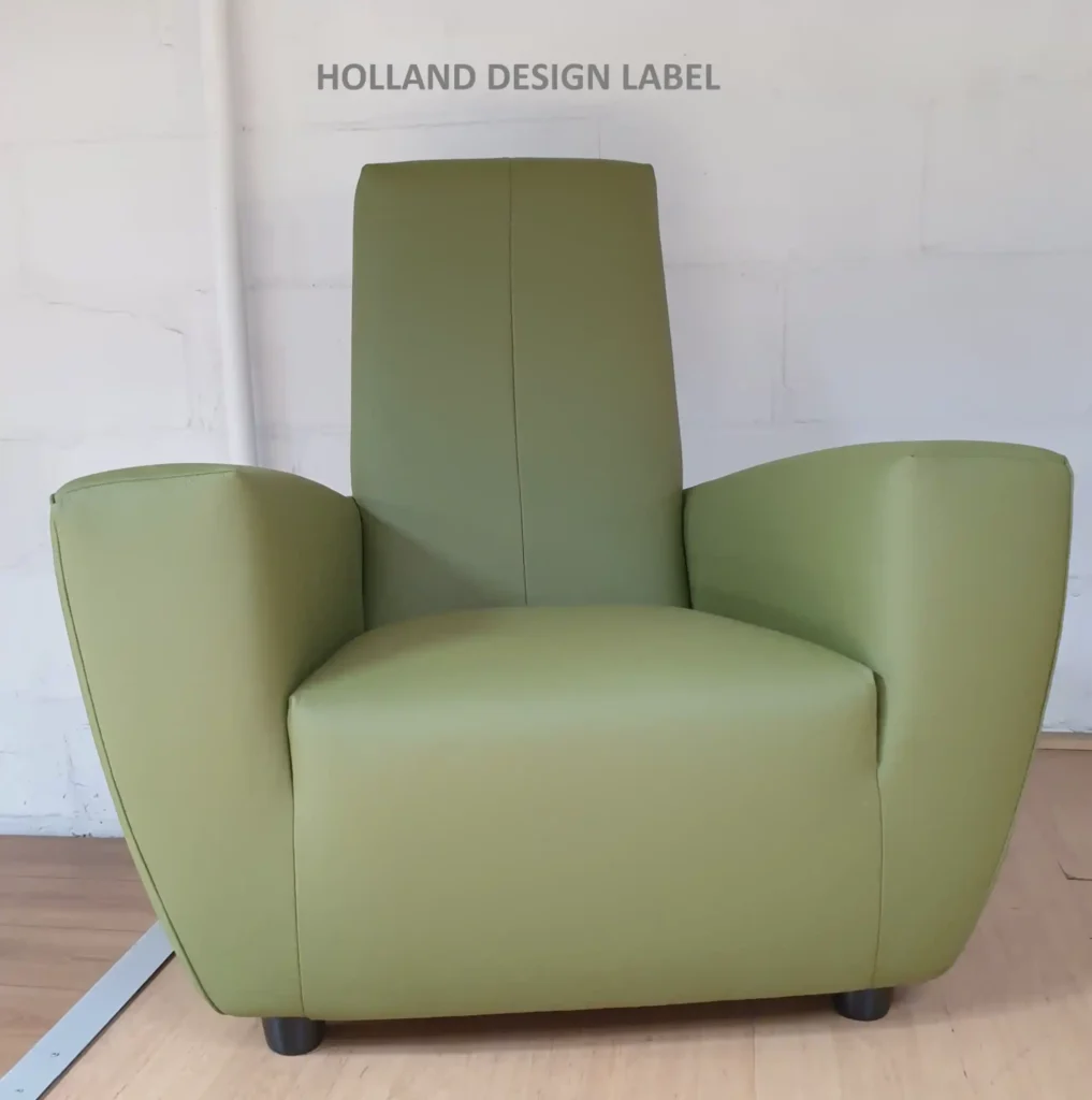 Longa in Toledo Apple Green – Label, herstoffering door Holland Design Label Breda